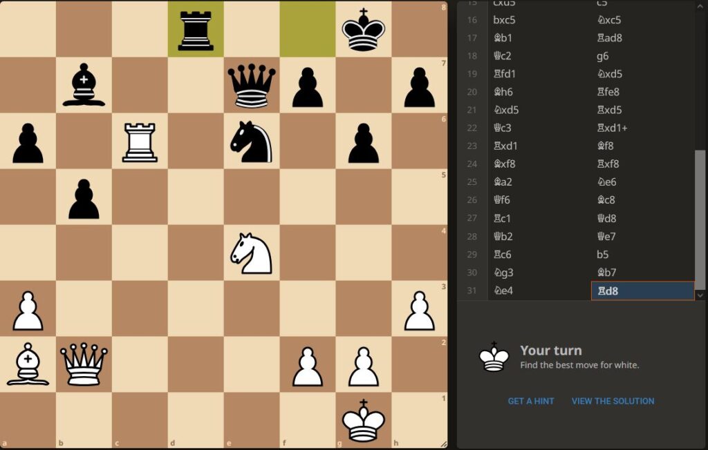 How to practice chess tactics - Lichess tactical puzzle